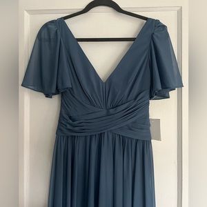 NWT David’s Bridal Bridesmaid Dress - Dusty Blue
